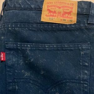 Levis Dark Blue Acid Was Jeans W36 L32 Lot 512